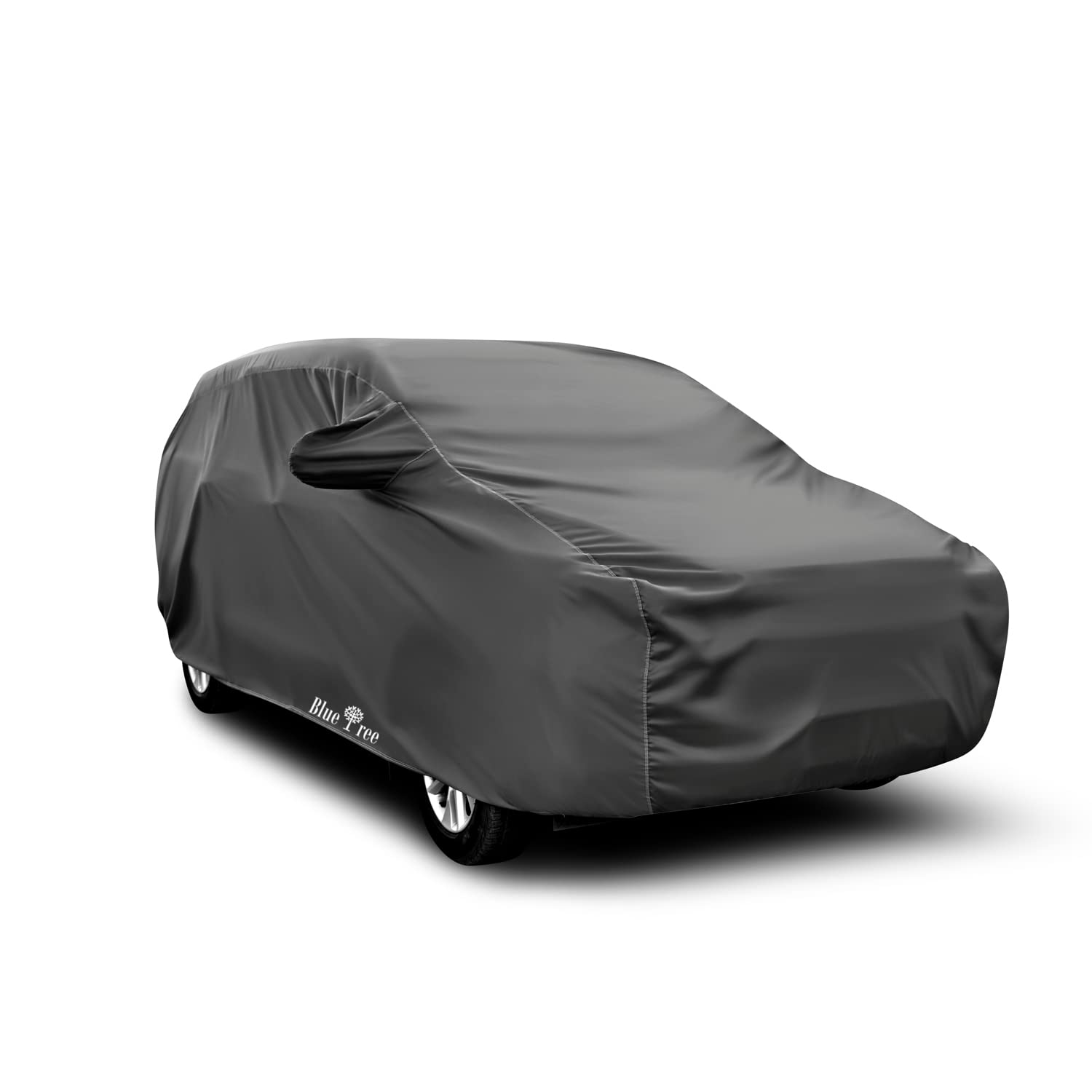 Kidofly car Body Cover for Kia Seltos (2019 to 2023) UV Protection & 100% Waterproof and 3 Layer with Cotton Lining Car Cover | Grey