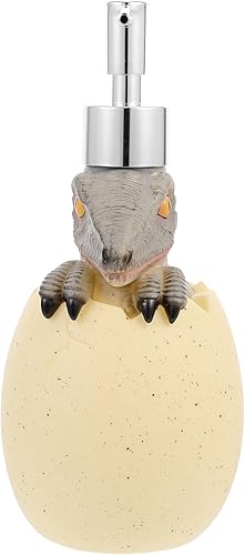 Cabilock Dispensador de jabón animal Dispensador de jabón para niños, dispensador de jabón de dinosaurio, dispensador de jabón lindo, velociraptor,