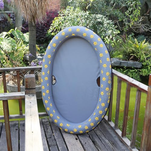 Doggy Pool Floating – schwimmende Höhle für Haustiere, Schwimmbad für Hunde, aufblasbares Floß, Sommerpool für Haustiere, aufblasbares Strandspielzeug