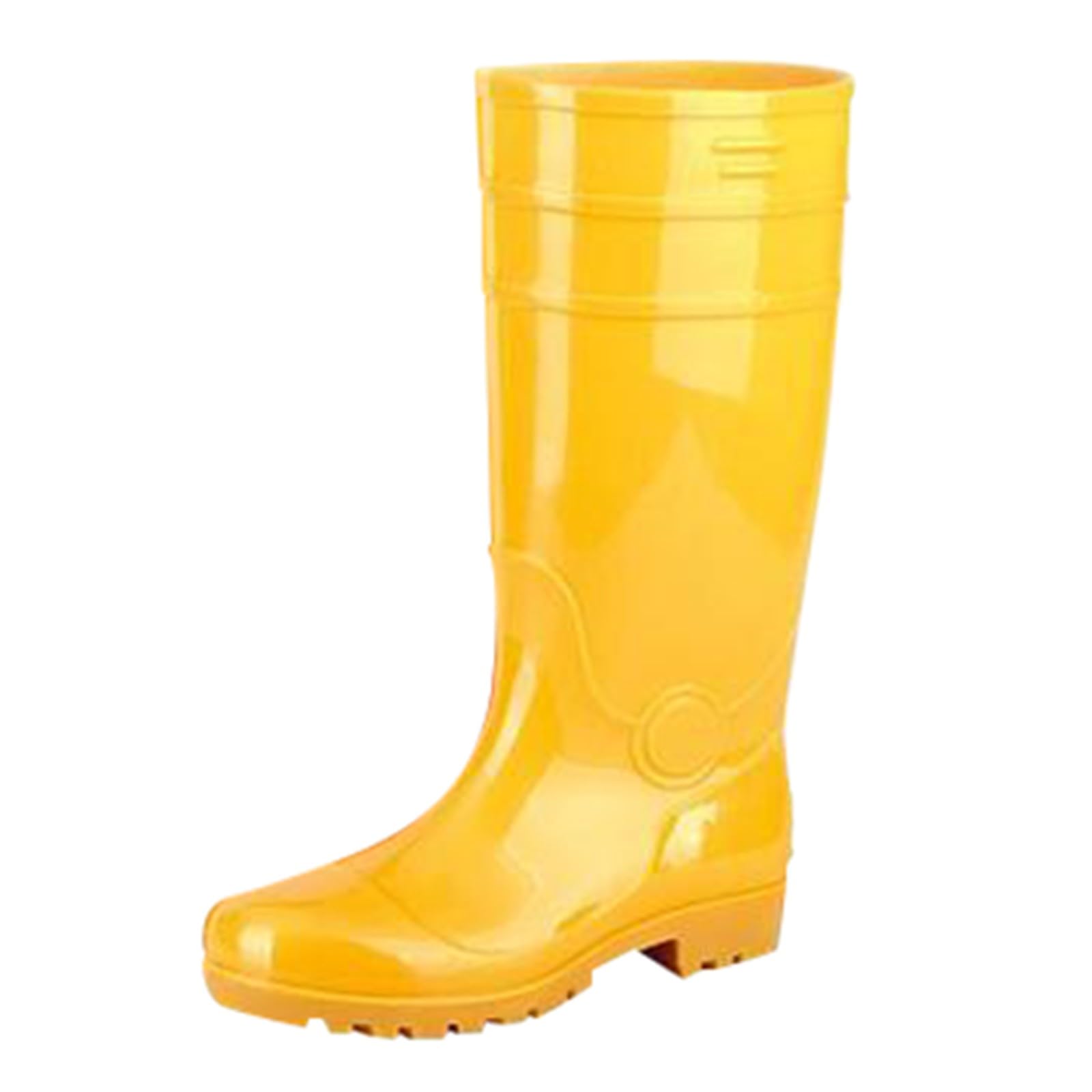 Generisch Botas de goma unisex de caña larga, para exteriores, suela de goma antideslizante, botas de lluvia, botas de lluvia, impermeables, para jardín, cómodas, botas de lluvia de goma, botines