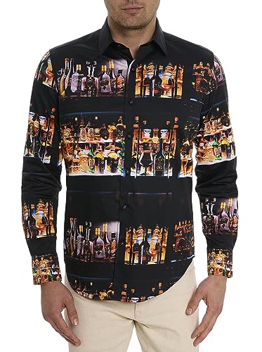 Robert Graham Mens, WHISKEYINJAR 2 Long Sleeve Woven Button Down Shirt