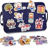 CHEFAN Felt Board for Toddlers, 4 Set Nursery Rhymes Felt Pieces, Precut Flannel Figures, Humpty...