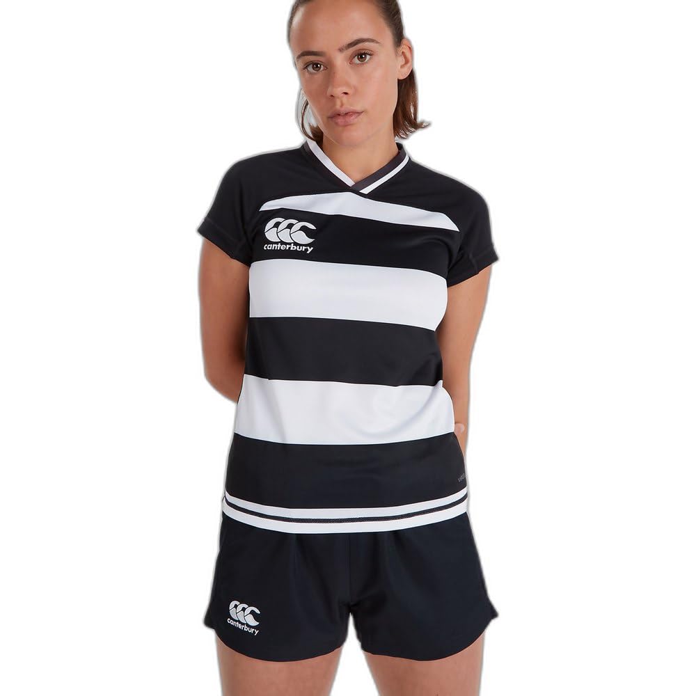 Canterbury Vapodri Evader À Rayures Maillot Rugby Femme