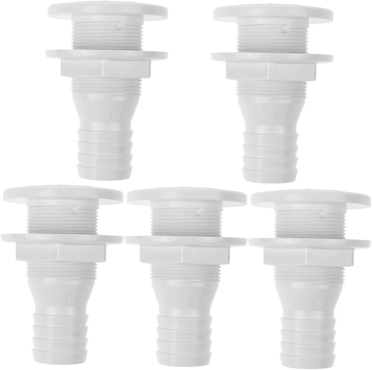 5pcs Yacht Rv Drain Outlet Through Fitting Boat Parts Drain Valve Plug