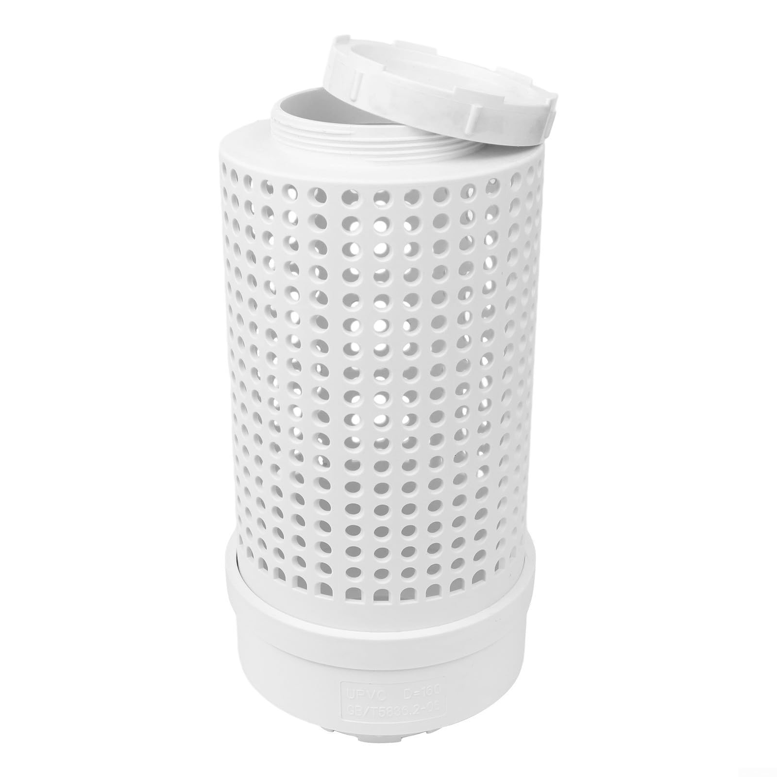 Vermicomposteur souterrain 160mm en PVC avec couvercle à vis pour lit de jardin surélevé
