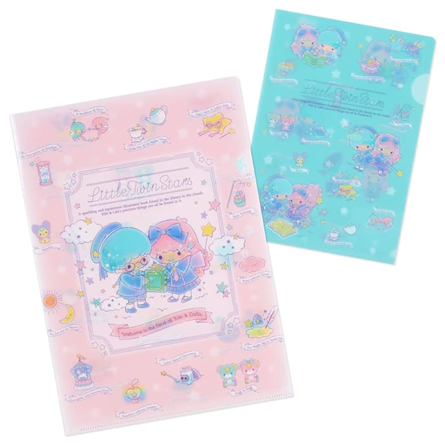 リトルツインスターズ クリアファイル ピンク Amazon | サンスター文具 リトルツインスターズ クリアファイルA4