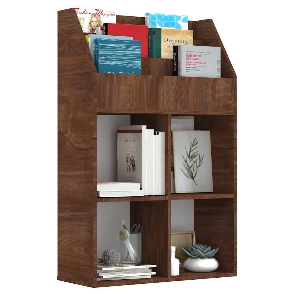 Portariviste Bambino Legno 71x30x114 cm Marrone