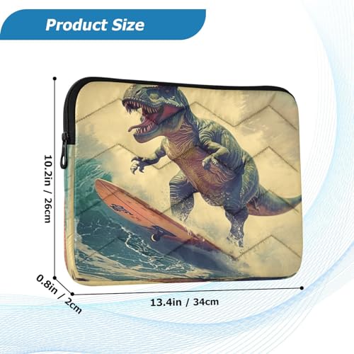 Funda impermeable para portátil 13-14 pulgadas con dinosaurio miniatura 3