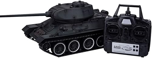 Miniatura 8 de RC Russian T3485 Modelo de tanque del ejército, 116 2.4G 2.4G WWII Tank RC Conjunto de modelo de vehículo militar RC con sonidos de luces, regalo de