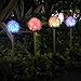 YIYAYIYAYO Solar Garden Stake Lights Outdoor, Waterproof Multi-Color Changing LED Solar Powered Light/Lamps with Flowers, Decorative Art for Garden/Patio/Yard/Landscaping - As Gift