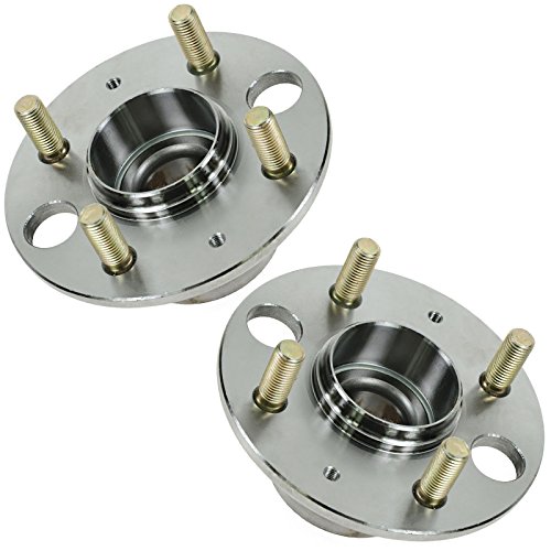 Image of TRQ Rear Wheel Bearing and Hub Assembly Set 2 Piece Compatible with 92-93 Honda Civic SI 94-95 Civic SI Without ABS 99-00 93-97 del Sol 94 del Sol VTEC 94-98 Acura Integra RS