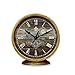 SAC SMARTEN ARTS Classic Silent Desk Clock, 6 Inch Non-Ticking Decor Gold Wall Clock Easy to Ready for Kitchen/Bathroom/Office