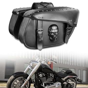 leather saddlebags for harley softail