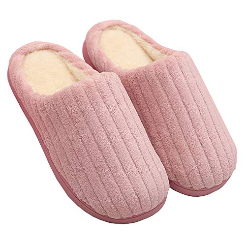 Daypicker Mujer Hombre Invierno Zapatillas de Casa, Antideslizantes CáLido Zapatillas Casa de Espuma Viscoelástica, Gr.36-45