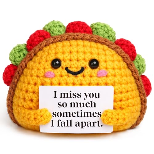 Mini Crochet Taco Miss You Gift for Boyfriend Girlfriend Fall Decor Gifts