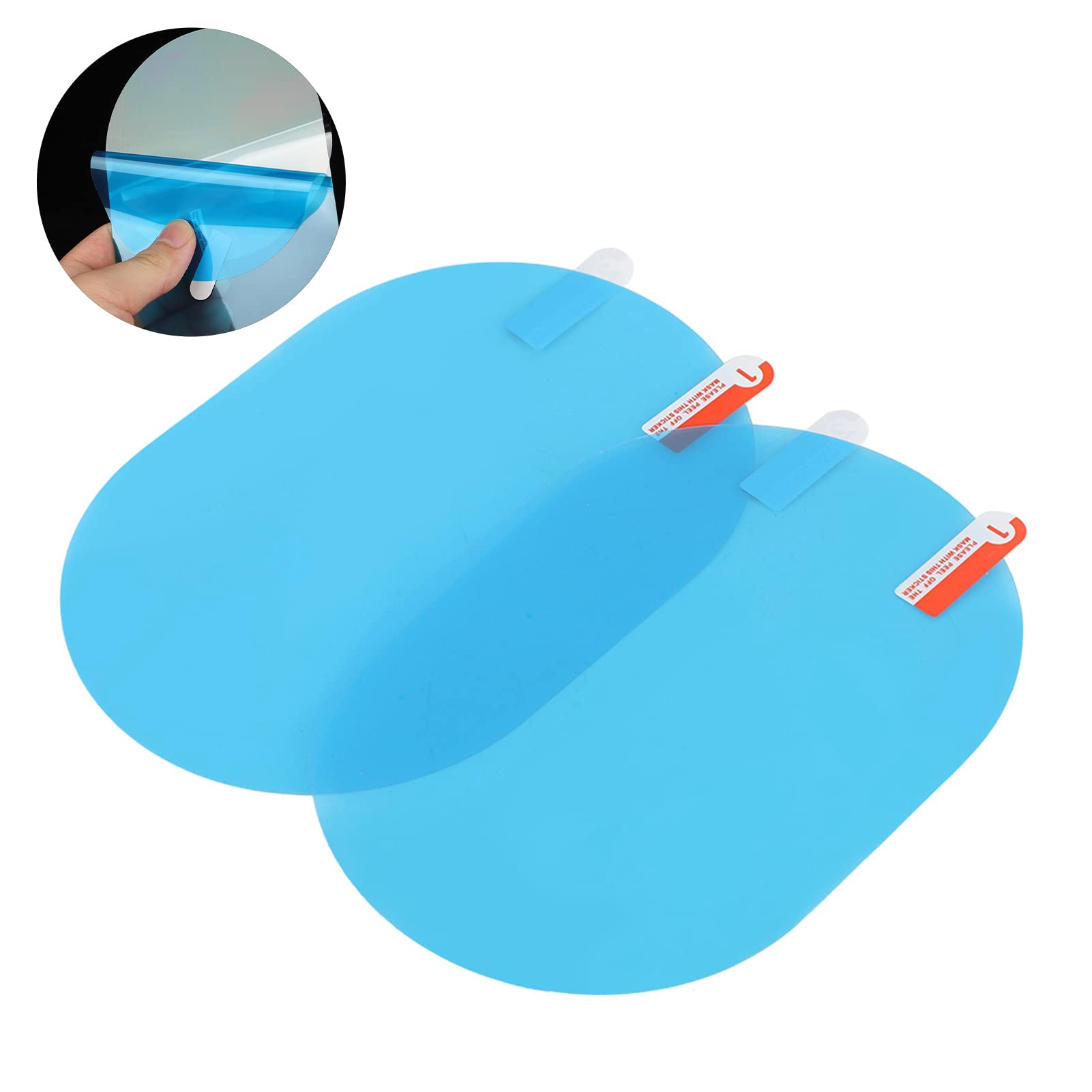 A prueba de lluvia Anti-vaho 100x145mm Espejo retrovisor protector de lluvia, Película de espejo exterior, para camiones Todos los remolques de coche con espejo retrovisor de tamaño estándar