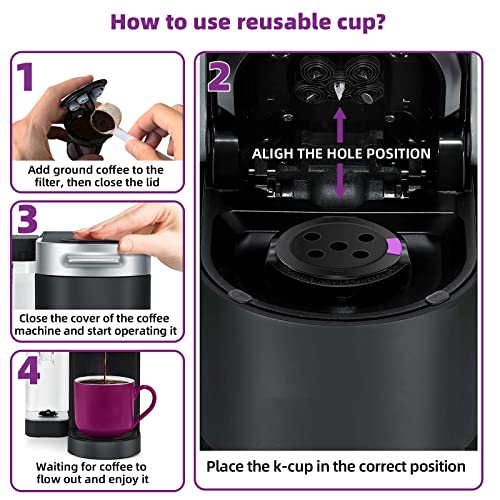 3 Pack Reusable Capsules Pods Coffee Filter Fit For Keurig K-Cup Supreme And K Supreme Plus Coffee Makers Machine (Black) #TOP4