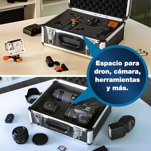 Miniatura 3 de Peaktech 7300 Estuche Universal Para Dispositivos De Medición, Robusto, Almacenamiento De Herramientas, Relleno De Espuma, Con Cerradura, Protección Contra El Polvo, M - 320 X 250 X 150 Mm