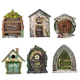 hadas al por mayor Gran regalo para los amantes de las hadas: estas puertas de hadas son un regalo encantador para los entusiastas de las hadas, los niños o cualquier persona que ama la decoración caprichosa e imaginativa..Ya sea para cumpleaños, vacaciones o simplemente para agregar pequeñas magias a la casa de alguien, este kit de puerta de hadas de 6 piezas seguramente será golpeado..Puertas de hadas para árboles al aire libre