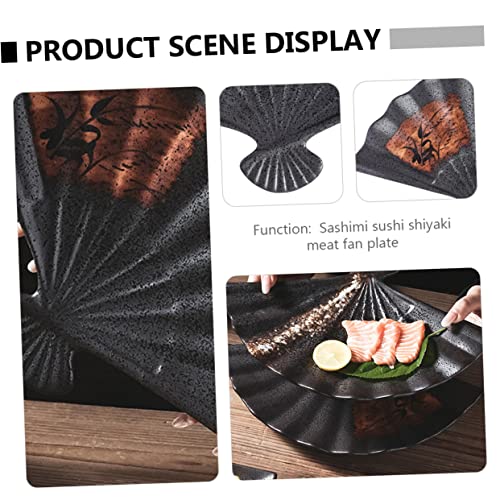 Plato estilo japonés para sushi de cerámica 12.52x8.58 pulg miniatura 2