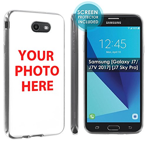 [NakedShield] Custom Rugged Case Compatible for Samsung Galaxy J7 [2017] Your PET Photo HERE [0] Total Armor Rubber Gel Phone Case
