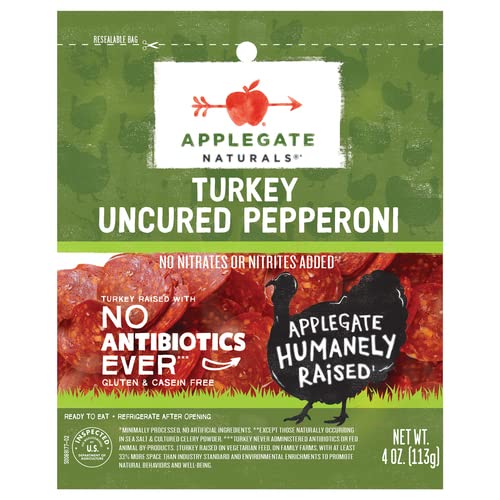 Applegate, Natural Uncured Turkey Pepperoni, 4oz