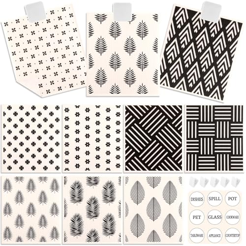 Torchon suédois réutilisable Lucomb lot de 10 essuie-tout absorbants - 2