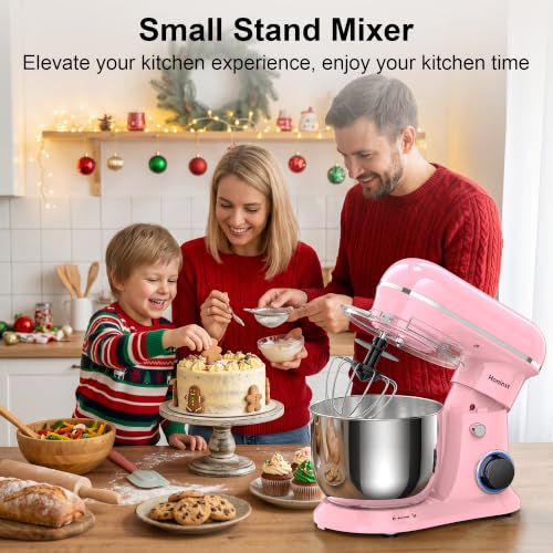 Image of Honinst 4QT Electric Stand Mixer, 10-Speed Tilt-Head Compact Kitchen Mixer