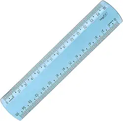 Regua 15cm New Line Azul