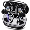 Auriculares Inalambricos Deportivos, Auriculares Bluetooth 5.3 HiFi Estéreo con HD Mic, Pantalla LED, 50H Cascos Inalambricos Bluetooth con Cancelacion Ruido ENC, IP7 Impermeable Cascos para Running