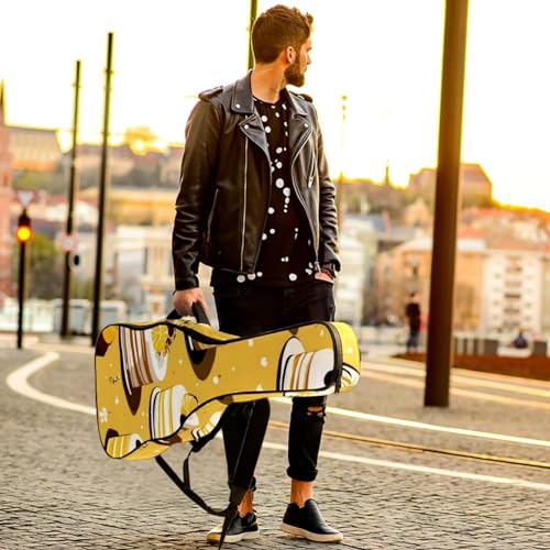 Sac pour guitare acoustique 101,6 cm étui imperméable jaune - 6