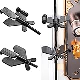 Hotop Door Lock 3 in 1 Door Lock for Travel Door Security Devices for Additional and Privacy Safety Security Devices for Home Hotel College(2 Piece,3.15 x 1.97 Inch)