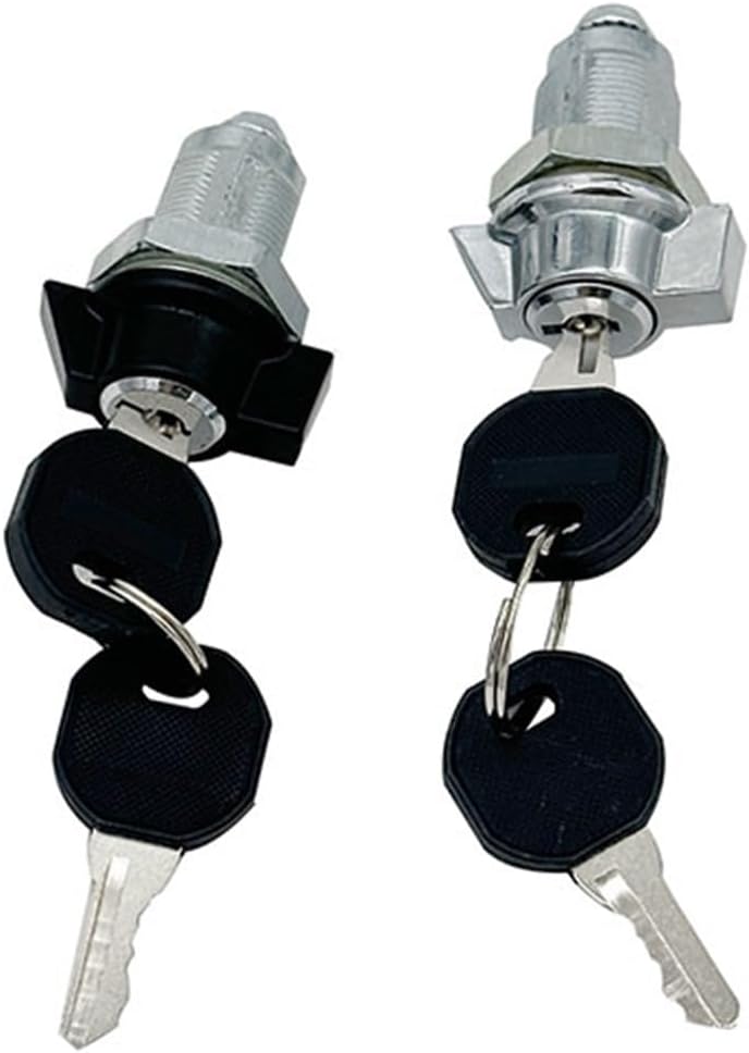 MS815 Furniture Stainless Mailbox Power Hidden Cam Lock Quarter Turn Locks Keys 1Pcs(Silver)