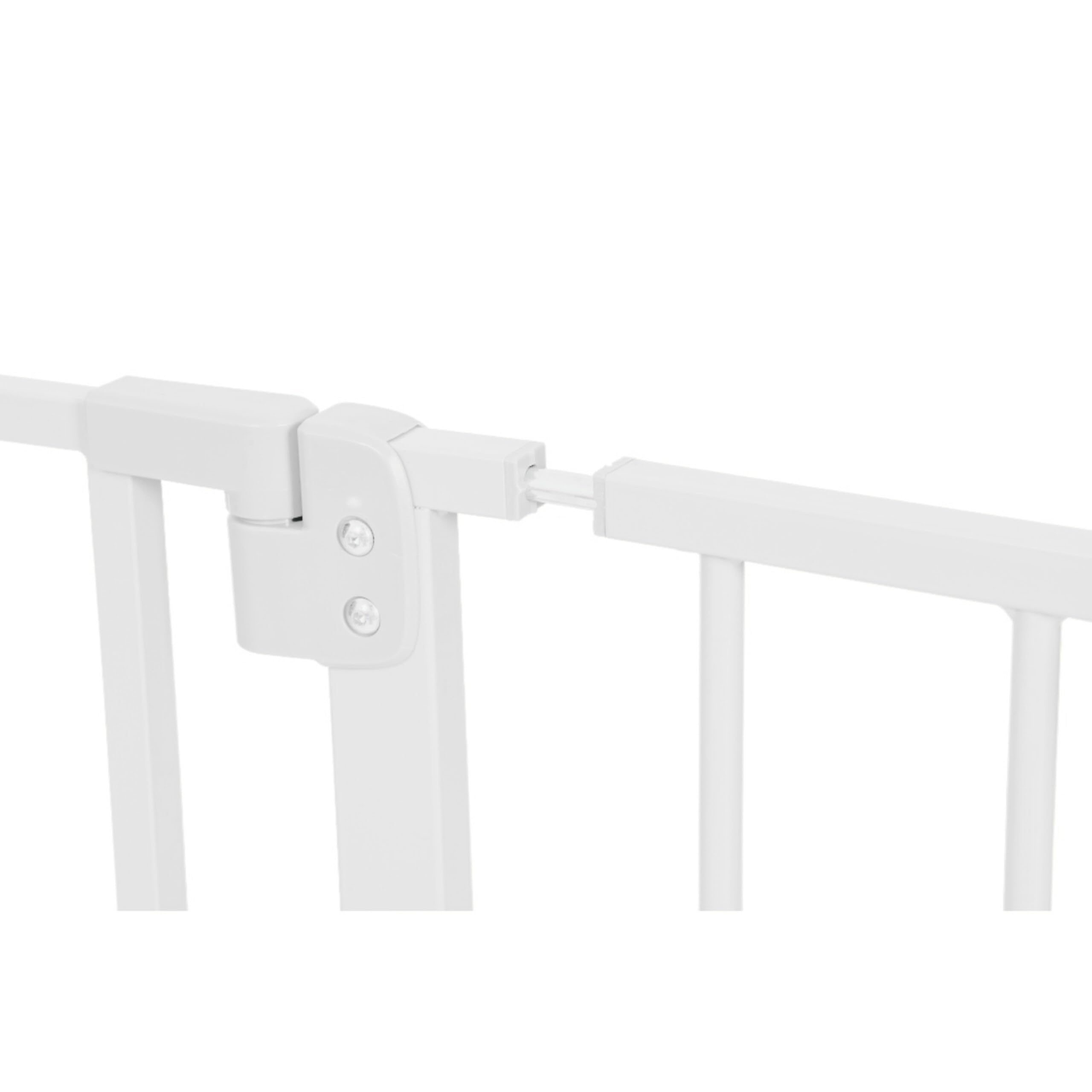 Barrière de sécurité Relaxdays, 82-87 cm, sans perçage, bébé et Enfant, escalier et Porte, barrière à serrer, Blanche