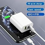 Paquet de 2 USB C Bloc chargeur, chargeur mural double port de type C charge rapide 20W Adaptateur de puissance Cube pour iPhone 14/14 Pro/14 Pro Max/14 Plus/13/12/11, XS/XR/X, iPad, Samsung, Plus
