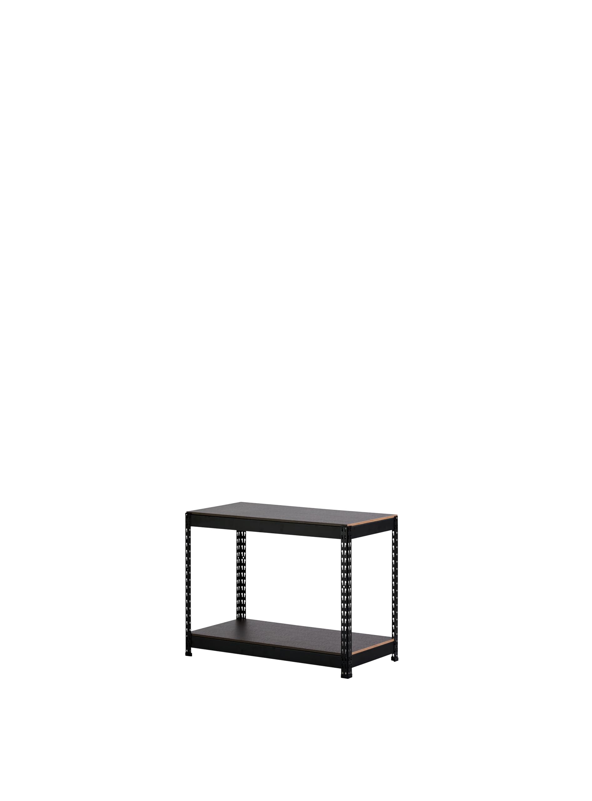 Amazon.co.jp: Home Rack ARASO スチールラック ブラック 2段 高さ90cm