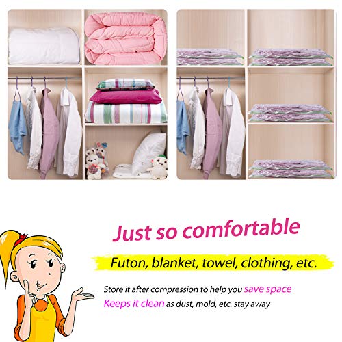 Opaza XXL Vakuumbeutel für Bettdecken, 4er Set Extra groß [130 x 100 cm] Vakuumbeutel für Kleidung,Jumbo Extra Large Vacuum Bags for Clothing (4 Stück)