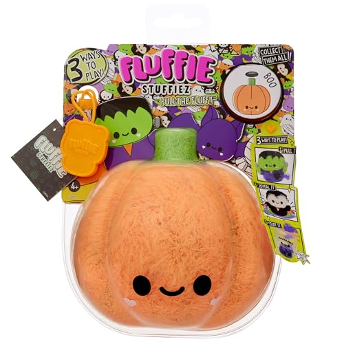 Fluffie Stuffiez Halloween Pumpkin - Petite Peluche à Collectionner - Dévoilement Surprise -...
