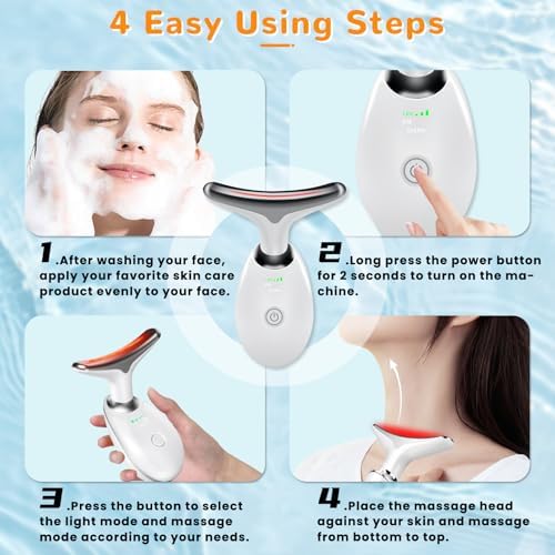 Facial Beauty Device — side view showing full product dimensions