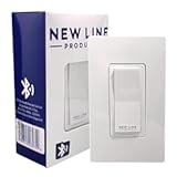 WiFi Bluetooth Smart Light Switch with APP Control Compatible with Alexa and Google Home Voice Control Touch Control Power Cut Off Easy Wall Install Works with Smart Life Tuya Remote Timer
