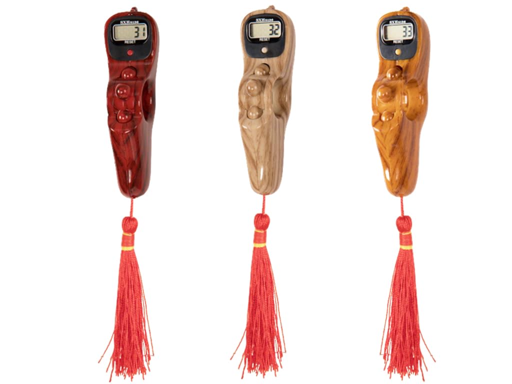3 contatori digitali portatili portatili con perline, contatore digitale per preghiera, contatore elettronico Tasbih per meditazione, relax, preghiera musulmana - 1