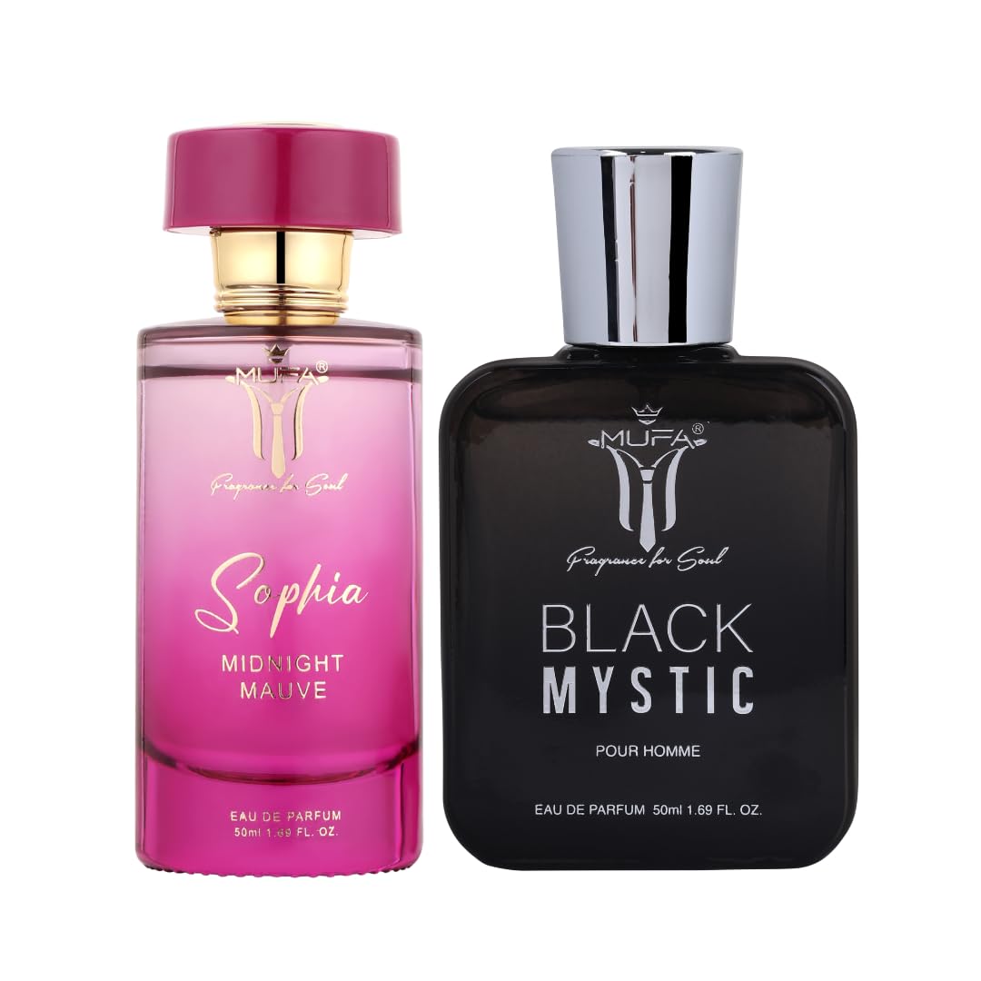 MUFA Sophia and Black Mystic Mysterious Parfum Seductive Fragrance For Men Bold Enigmatic Scent For Unforgettable Impressions Captivating Scent For Sophisticated Rich Deep Notes For A Commanding Aura