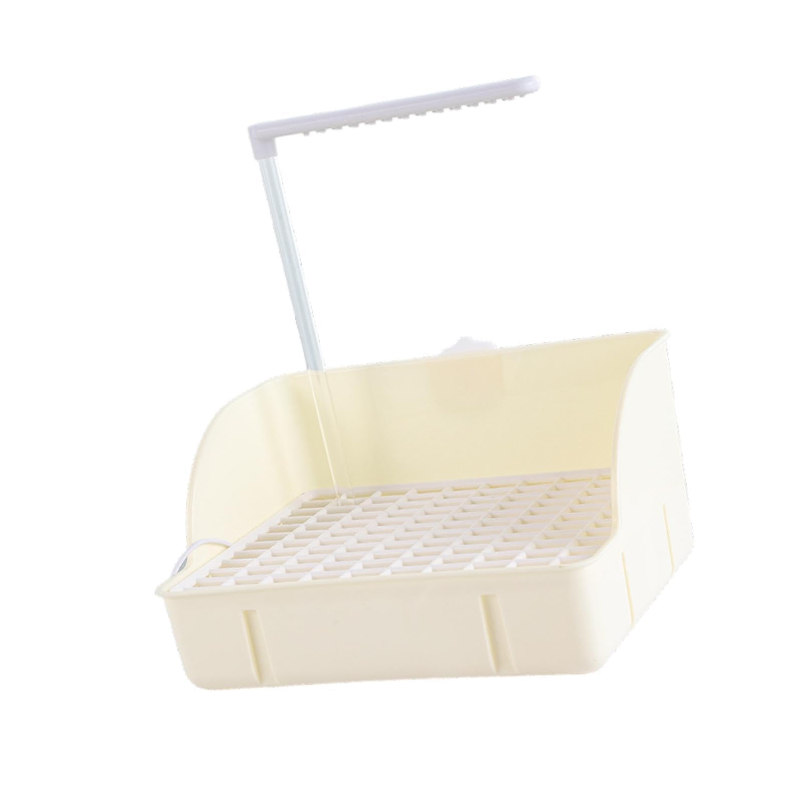 Bac de Bain pour Oiseaux de Compagnie, Facile à Nettoyer, pour Perroquets, Perruches Ondulées et Calopsittes, Blanc