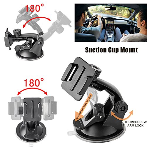 Image of Action Pro Accessories Kit Compatible with GoPro-13 /12 /11 /10 /9 /8 /7 /6 /5 /4 /3+ /3 Session Accessory Bundle Set for Action Camera SJ4000 /SJ5000 /SJ6 /Xiaomi /Yi Action Camera