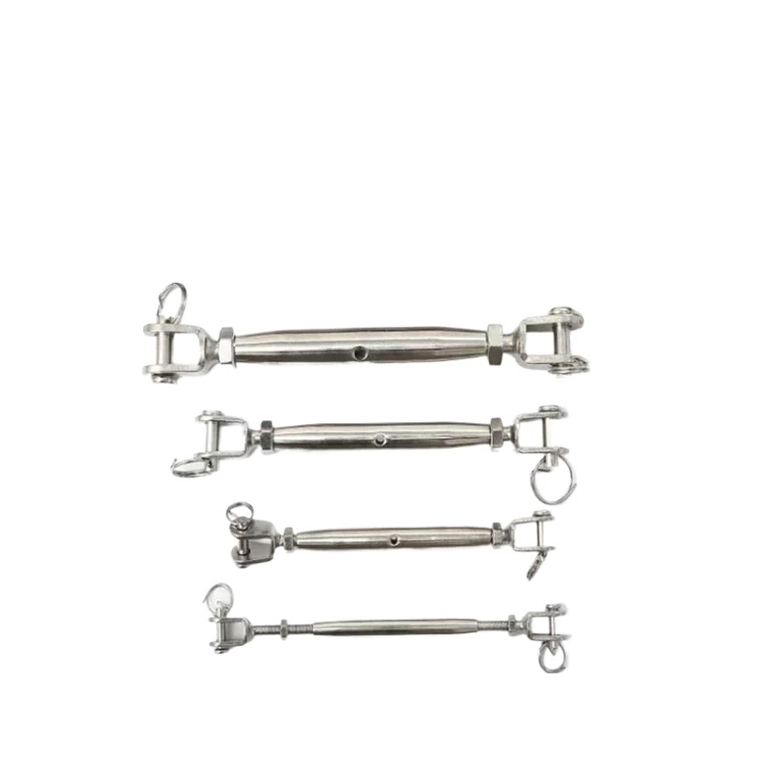 Ajustador de Longitud Cuerda Alambre, Tensor, Tornillo Cuerpo Cerrado, mandíbula, Abrazaderas Ajuste Perno, Cable, 8 Uds(M8)