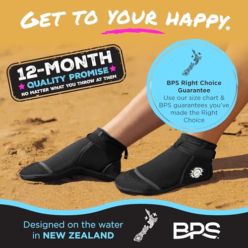 Image of BPS 'Aqua Series' 3mm Neoprene Water Socks for Sand, Beach, Soccer, Volleyball, Wetsuit Booties