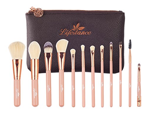 Makeup Brushes Set 12 Piece Synthetic Bristle Cosmetics Luxury Beauty Makeup Brush Kit