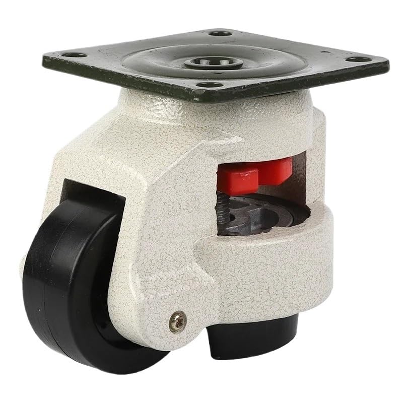 4PCS GD-60F/GD-60S Leveling Casters - Heavy Duty 250kg Capacity Retractable Adjustable Caster Wheels(GD-60F)