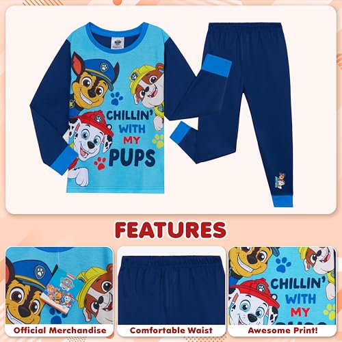 Paw Patrol Pajamas for Boys Toddlers Long PJs Set Lounge Set Comfy Sleepwear3