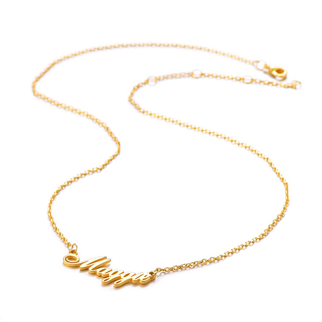U7 Collana con Ciondolo Nome Personalizzato per Donna Ciondolo Infinito con Nome Argento/Placcato oro 18 Carati Gioielli con Nome per Ragazze
